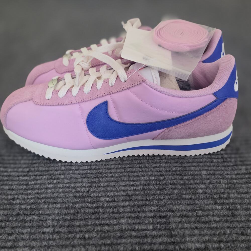 Nike Women's Size 10 Cortez Textile Sneaker Pink Sail Paramount Blue NIB - Picture 7 of 11